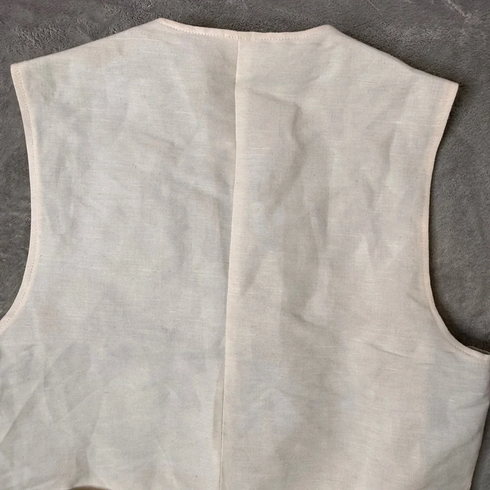 Orvis Hemp Organic Cotton Vest Mens M Gigham Plaid lined Heritage Minimalist‎